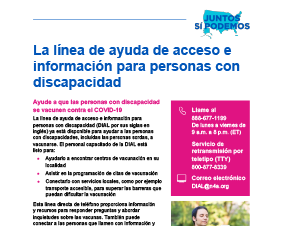 COVID-19 Vaccine Disability Information and Access Line (DIAL) — ASL 