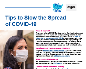 Tips to Slow the Spread of COVID-19 for Community Health Workers