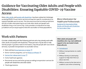 Ensuring Older Adults Access COVID-19 Vaccines | CDC