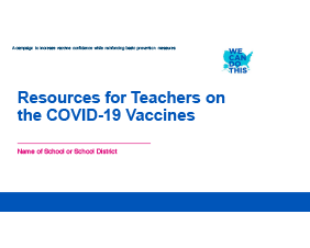 Resources for Teachers on the COVID-19 Vaccines​