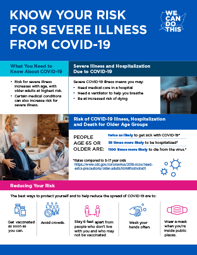 Know Your Risk for Severe Illness From COVID-19 