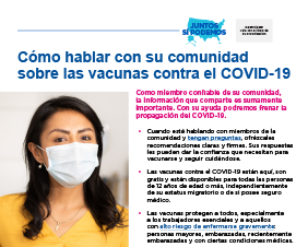 How to Talk to Your Community About COVID-19 Vaccines for Community Health Workers — Spanish
