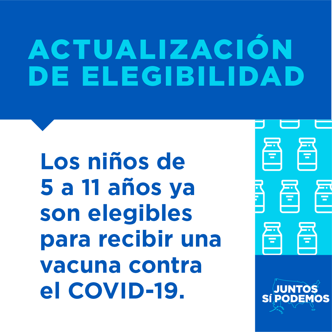 Social Media Post About COVID-19 Vaccine Authorization for Children Ages 5 - 11 — Spanish