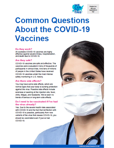Common Questions About the Vaccines