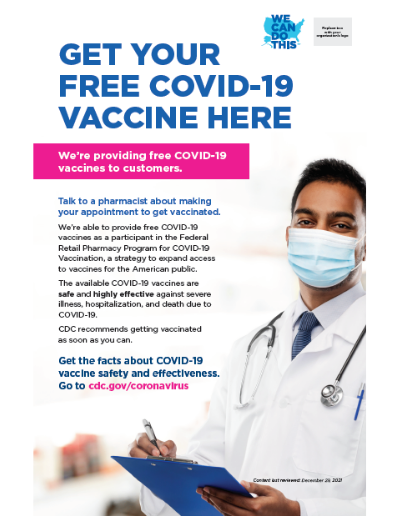 Get Your Free Vaccine Here 