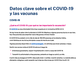 Facts About COVID-19 and the Vaccines — Spanish