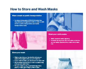 How to Care for Your Mask or Respirator