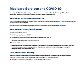 Medicare Services and COVID-19