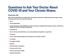 Questions to Ask Your Doctor About COVID-19 and Your Chronic Illness