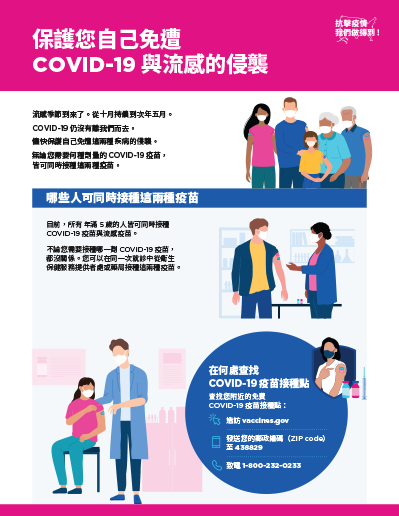 Protect Yourself From Both COVID-19 and the Flu  — Traditional Chinese