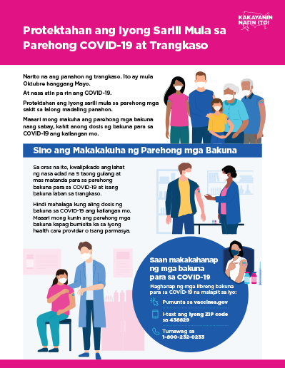 Protect Yourself From Both COVID-19 and the Flu  — Tagalog