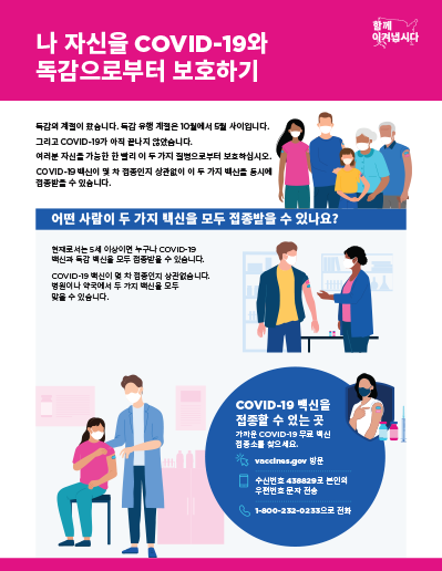 Protect Yourself From Both COVID-19 and the Flu — Korean