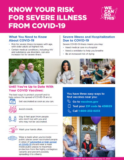 Know Your Risk for Severe Illness From COVID-19