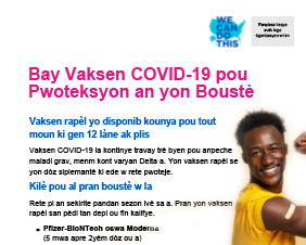 Give Your COVID-19 Vaccination Protection a Boost — Haitian Creole