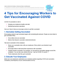 4 Tips for Encouraging Workers to Get Vaccinated Against COVID 