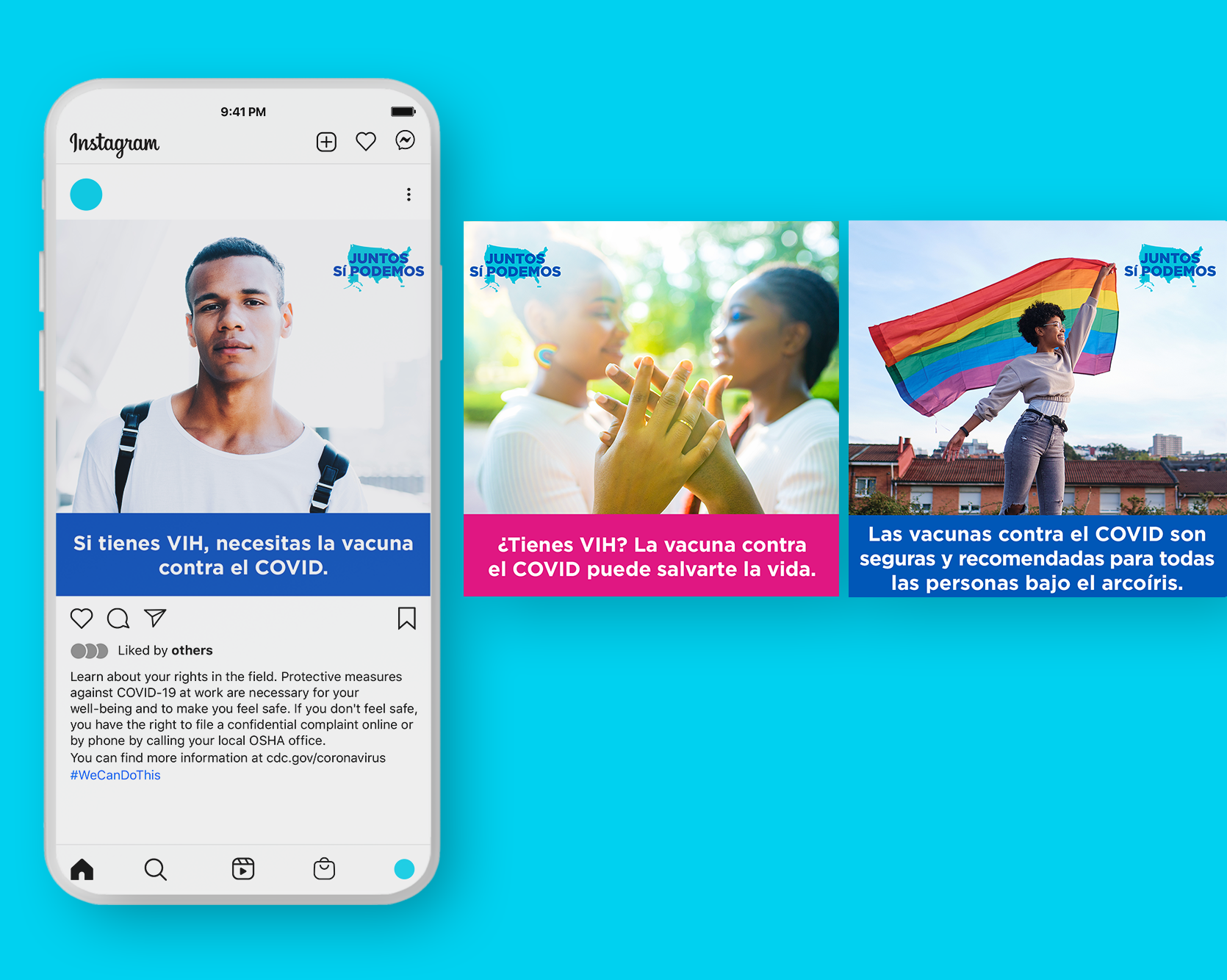 Social Media Graphic Posts for the LGBTQ+ Community — Spanish