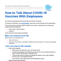How to Talk About COVID-19 Vaccines With Employees 