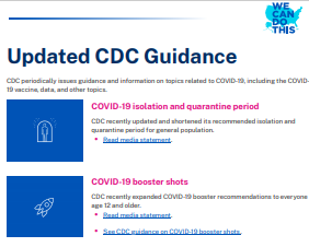 Updated CDC Masking Guidance