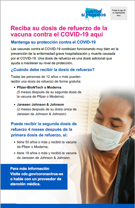 Get Your COVID-19 Vaccine Booster Shot Here — Spanish
