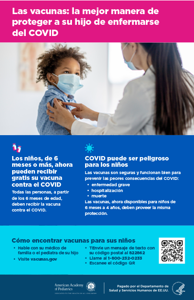 Vaccination: The best way to protect your child from getting very sick with COVID  — Spanish
