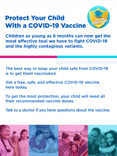 Protect Your Child With a COVID-19 Vaccine American Indian