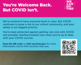 You’re Welcome Back. But COVID Isn’t. (K–12)
