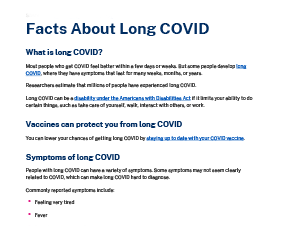 Facts About Long COVID
