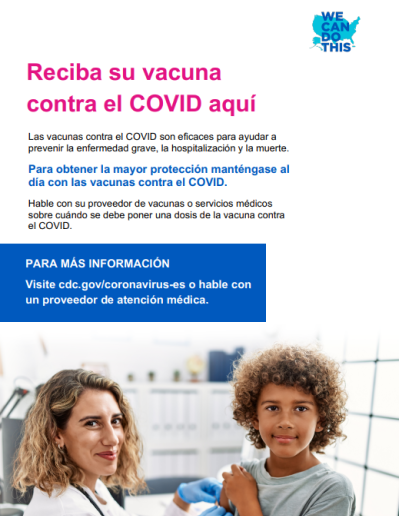 Get Your COVID Vaccine Here — Spanish