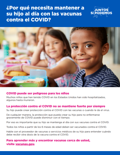 Why Your Child Needs to Stay Up to Date With Their COVID Vaccine — Spanish