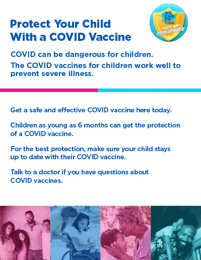 Protect Your Child With a COVID-19 Vaccine Black