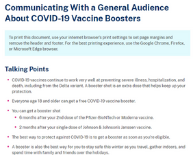 Communicating With a General Audience About COVID-19 Vaccine Boosters